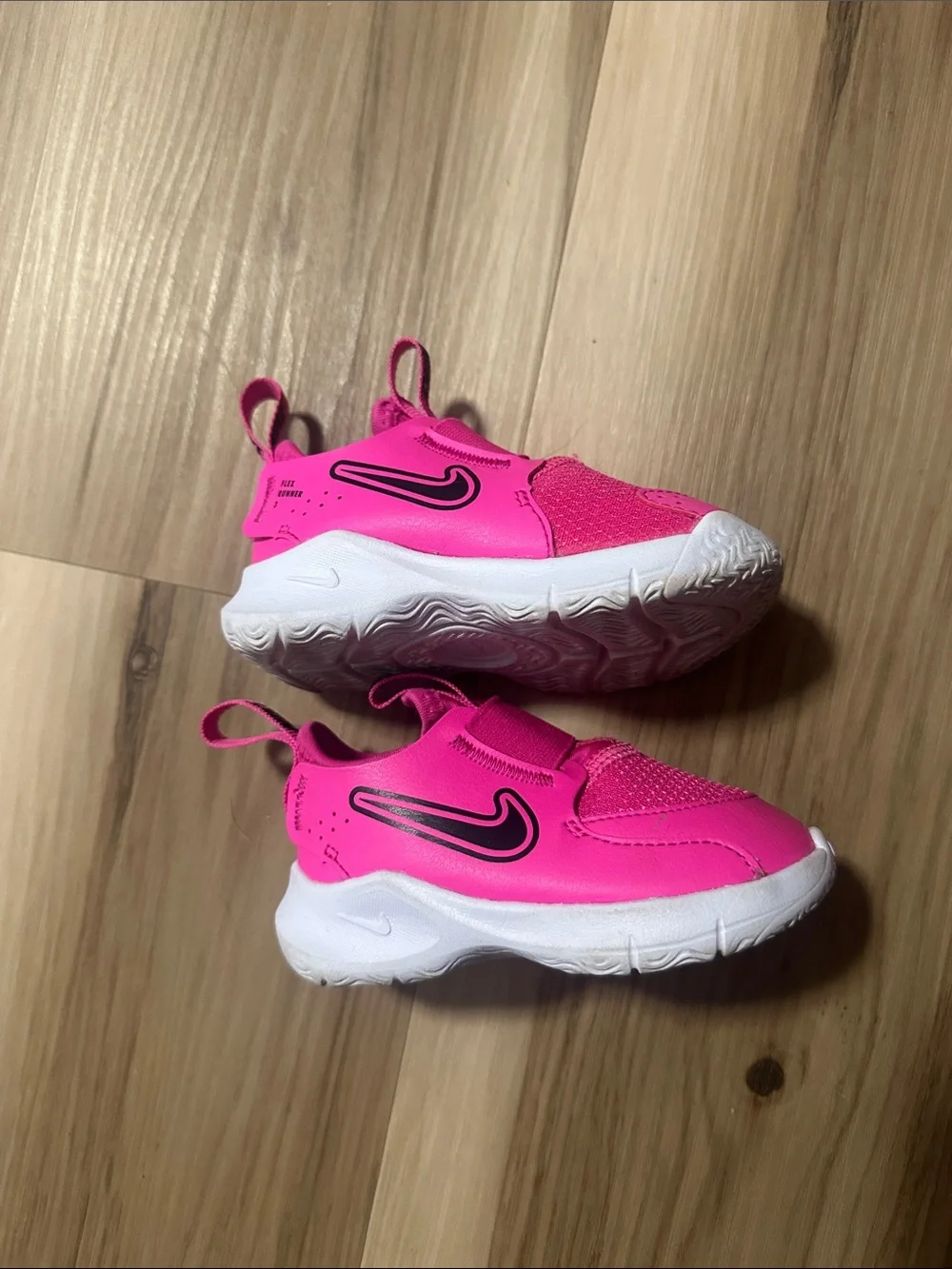 Nike Kids Bright Pink Slip-On Athletic Sneakers